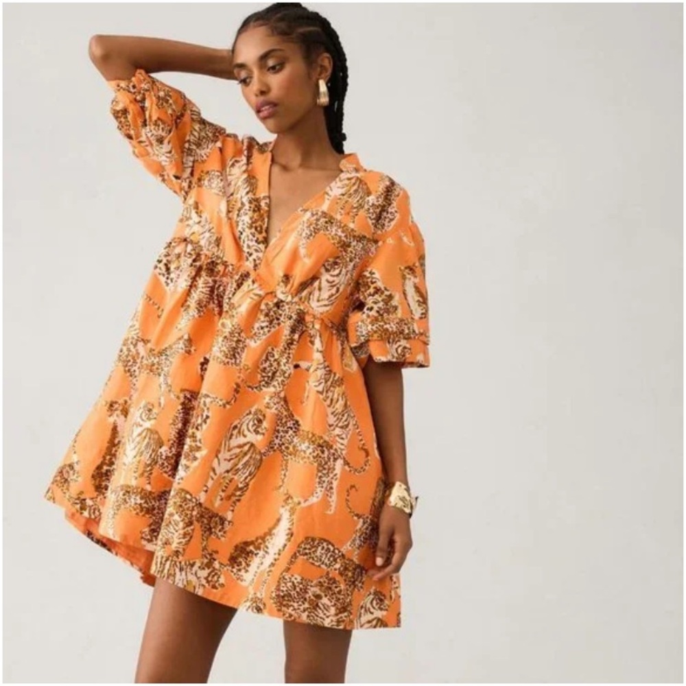 Anthropologie Maeve mini tunic dress